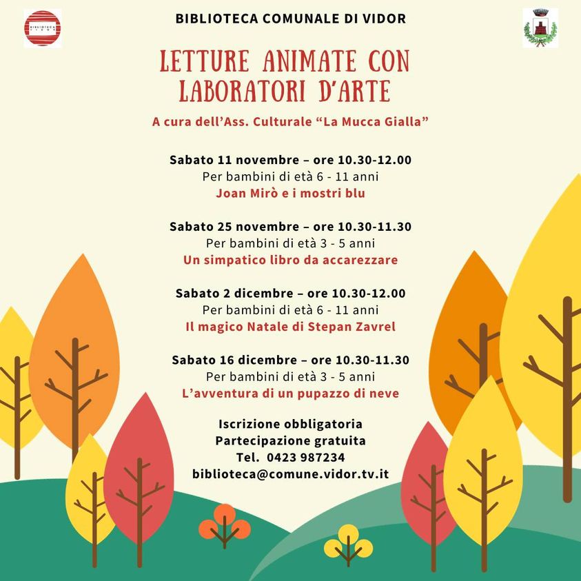 Letture animate con laboratori d'arte